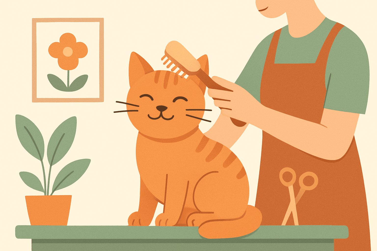 De blije kat na de trimsalon: een gevoel van opluchting