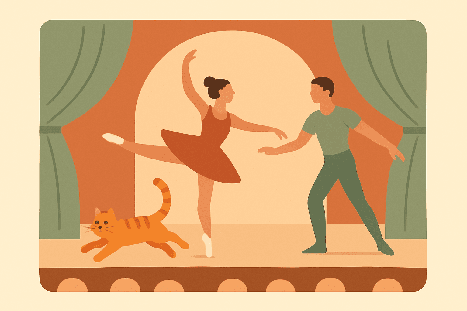 De kat als onverwachte ster in de balletwereld