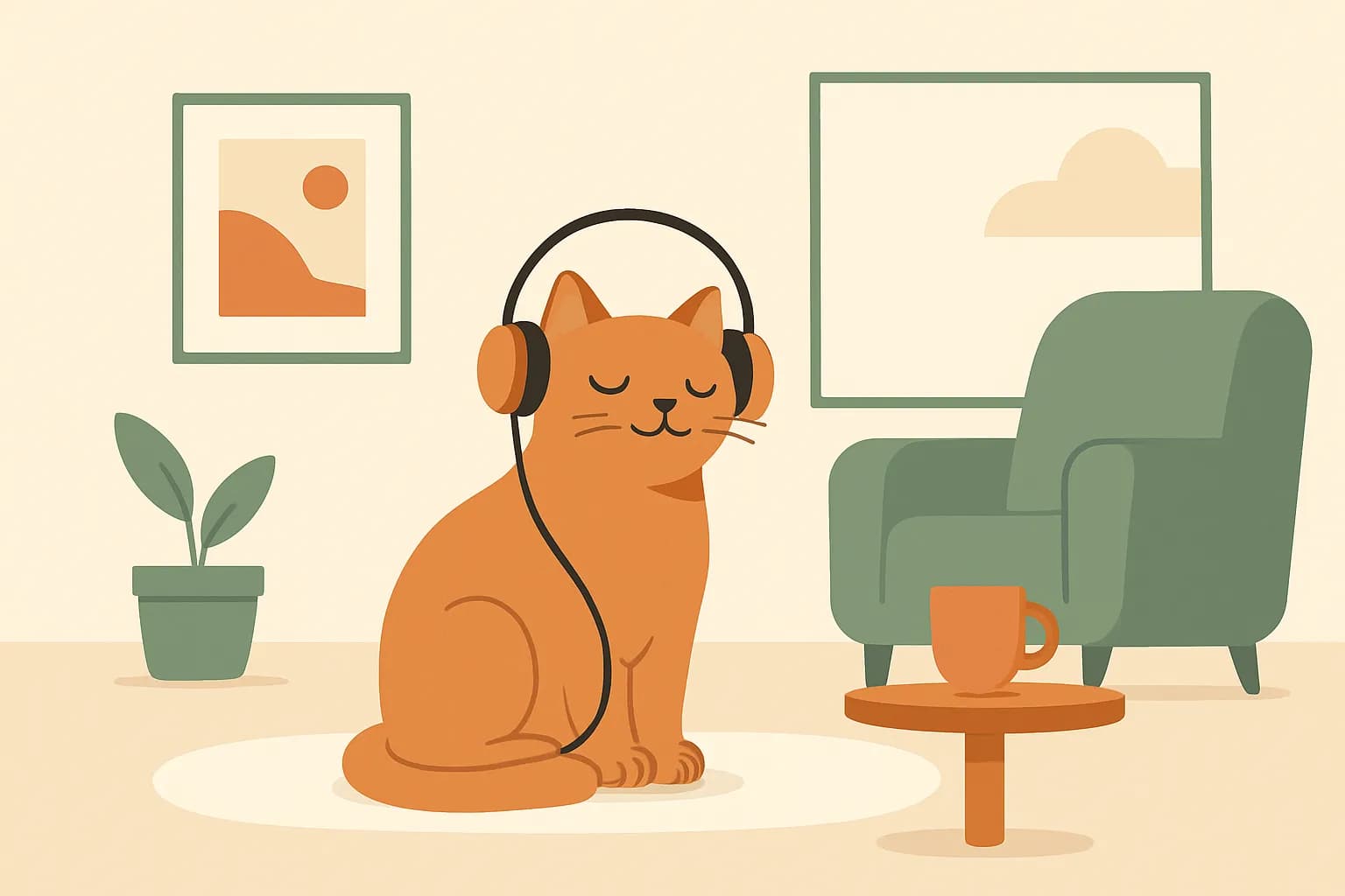 De kracht van kattenmuziek: hoe muziek je kat kan helpen ontspannen