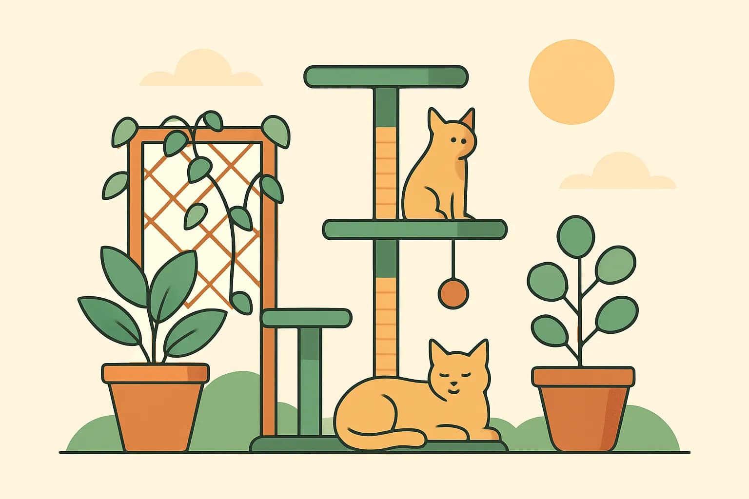 De voordelen van een kattenvriendelijke tuin: een groene speelplaats voor je kat