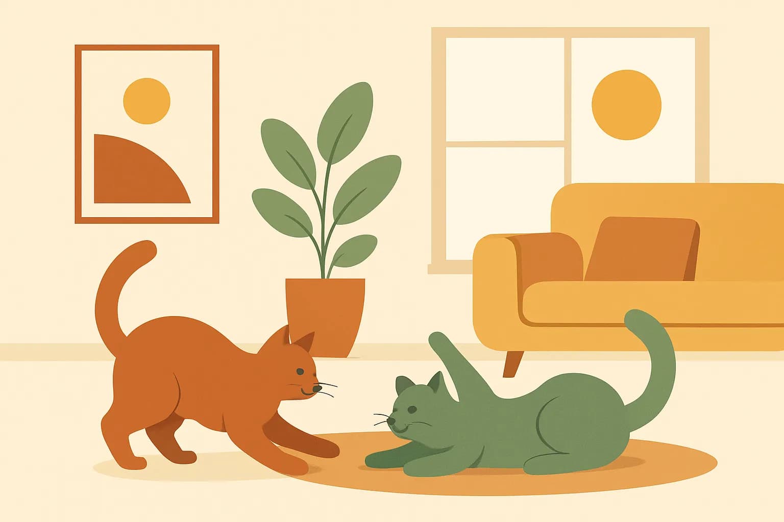 De voordelen van een tweede kat: samen spelen, samen leven
