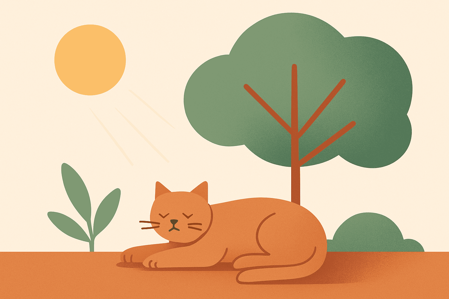 Houd je kat koel: tips voor warme dagen
