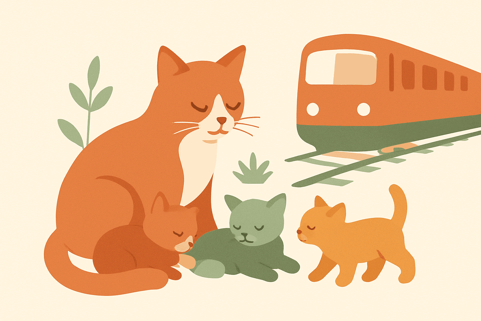 Kittens op het spoor: een dierlijke heldin in actie