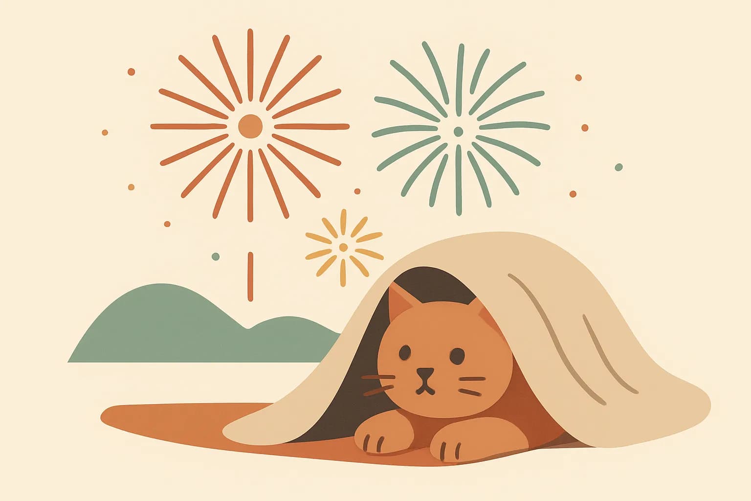 Vuurwerk en katten: hoe je je viervoeter kunt beschermen