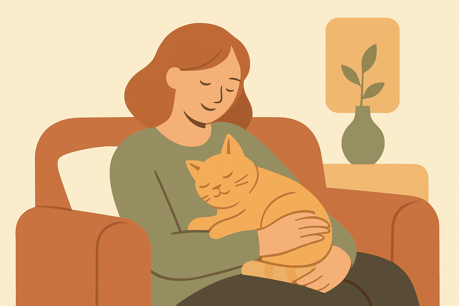 Waarom je kat knuffelen goed voor jullie allebei is