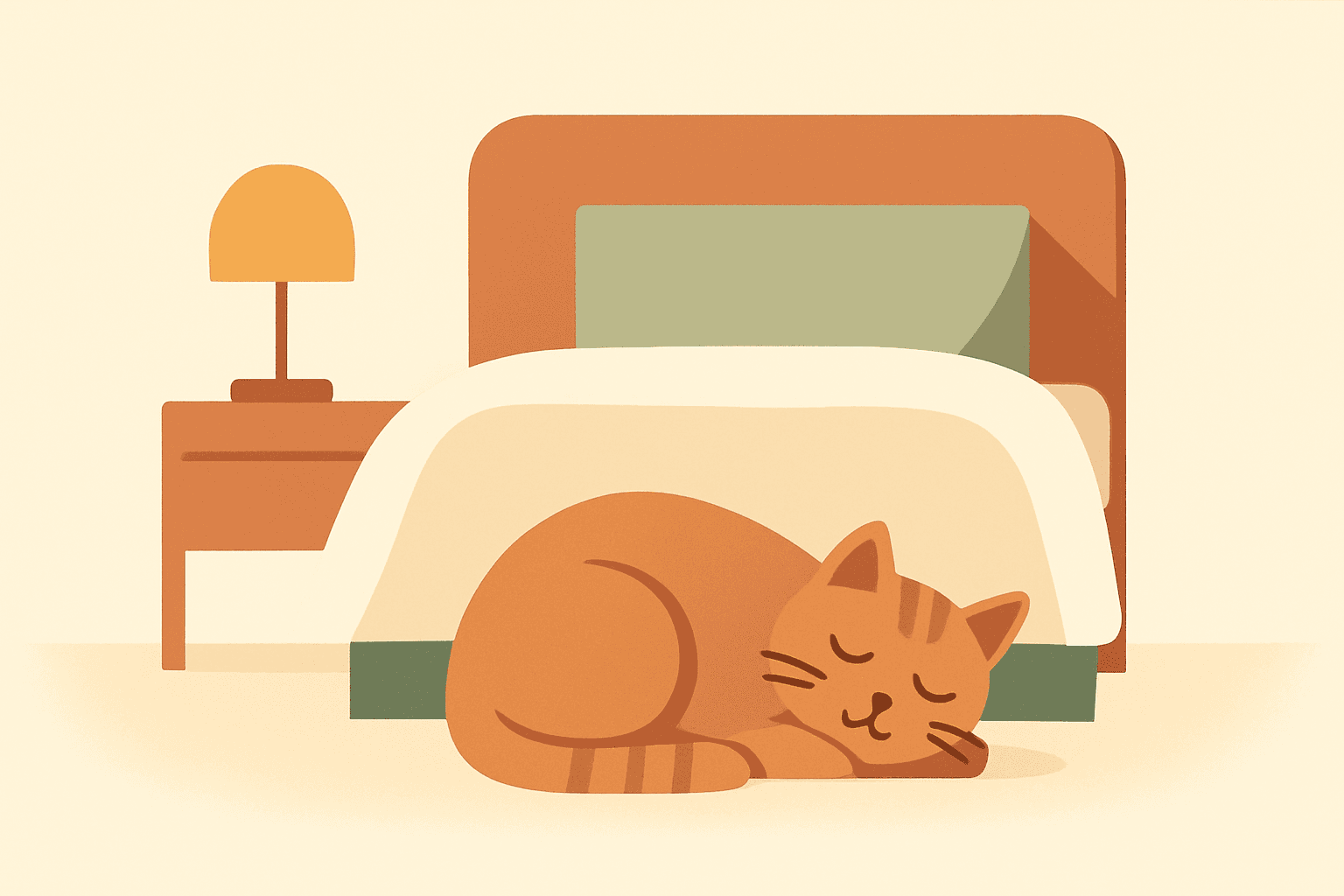Waarom slapen zoveel katten precies aan het voeteneinde van je bed?
