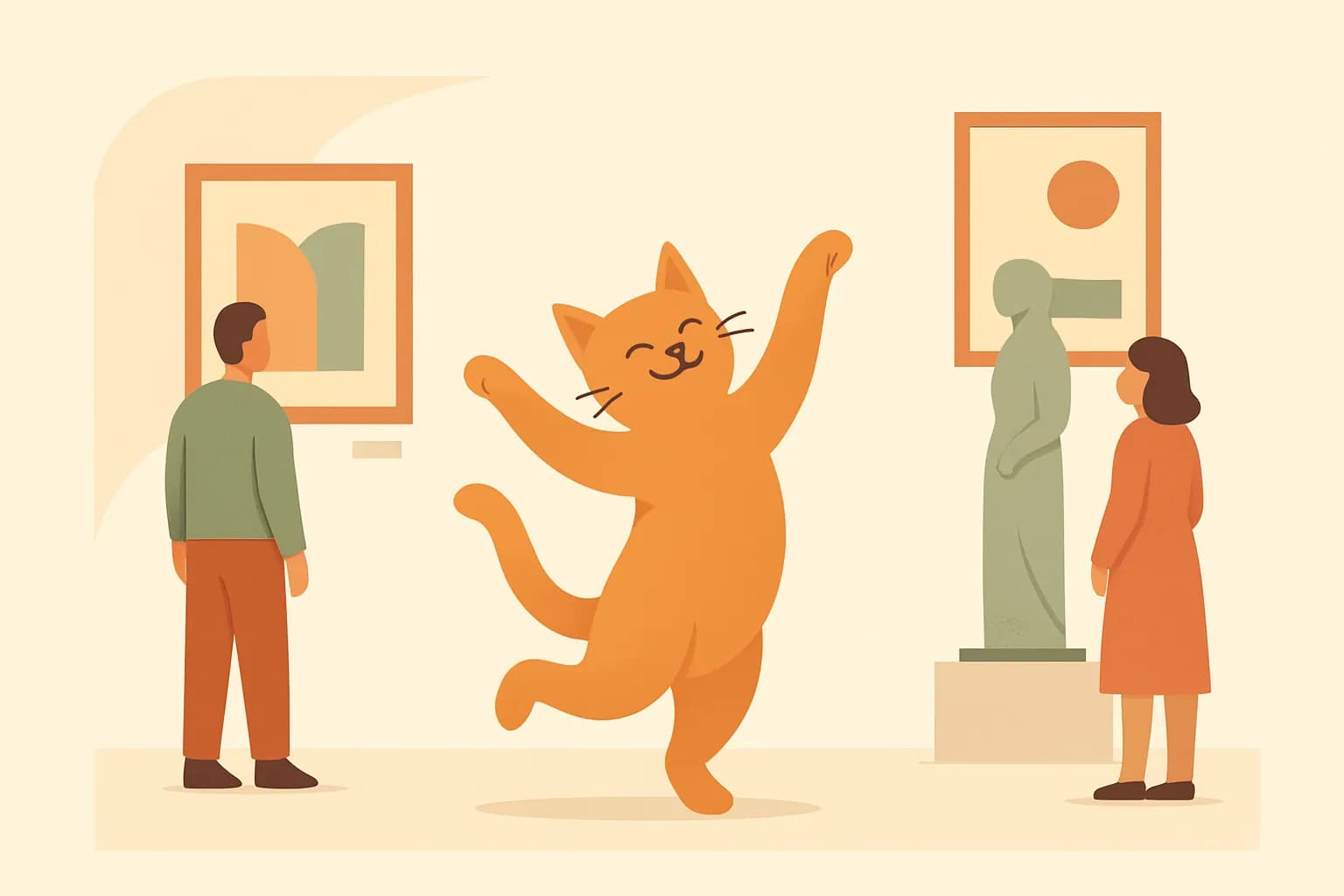De vrolijke dansende katten in het Rijksmuseum