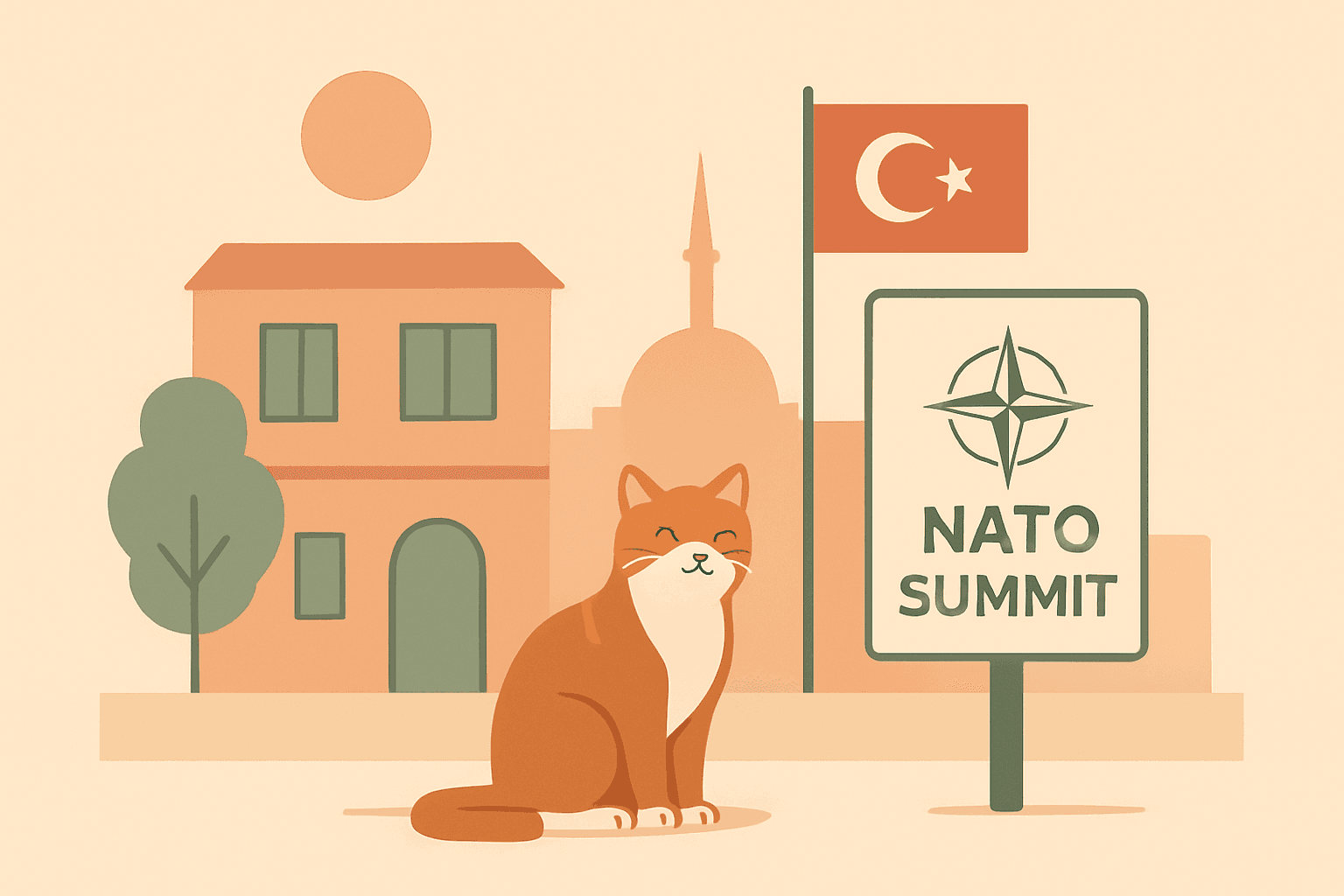 Katten van Ankara stelen de show tijdens NAVO-top